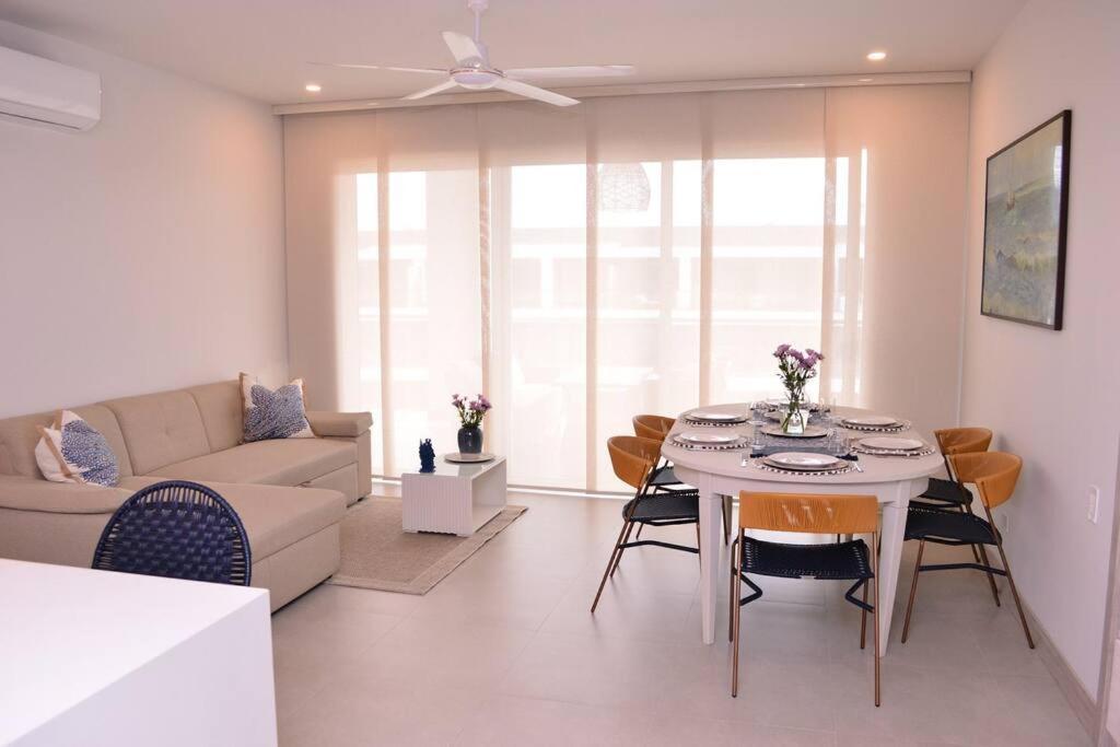 Apartmán Lujoso Penthouse - Vista Al Mar - Playa Privada Cartagena Exteriér fotografie